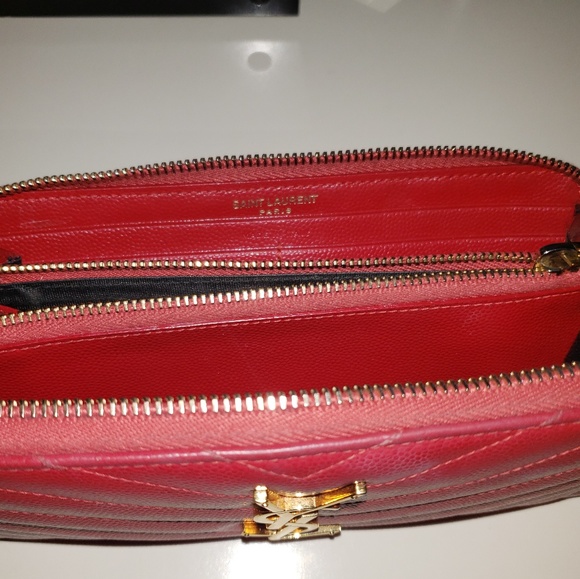 Saint Laurent wallet , red - Picture 2 of 6